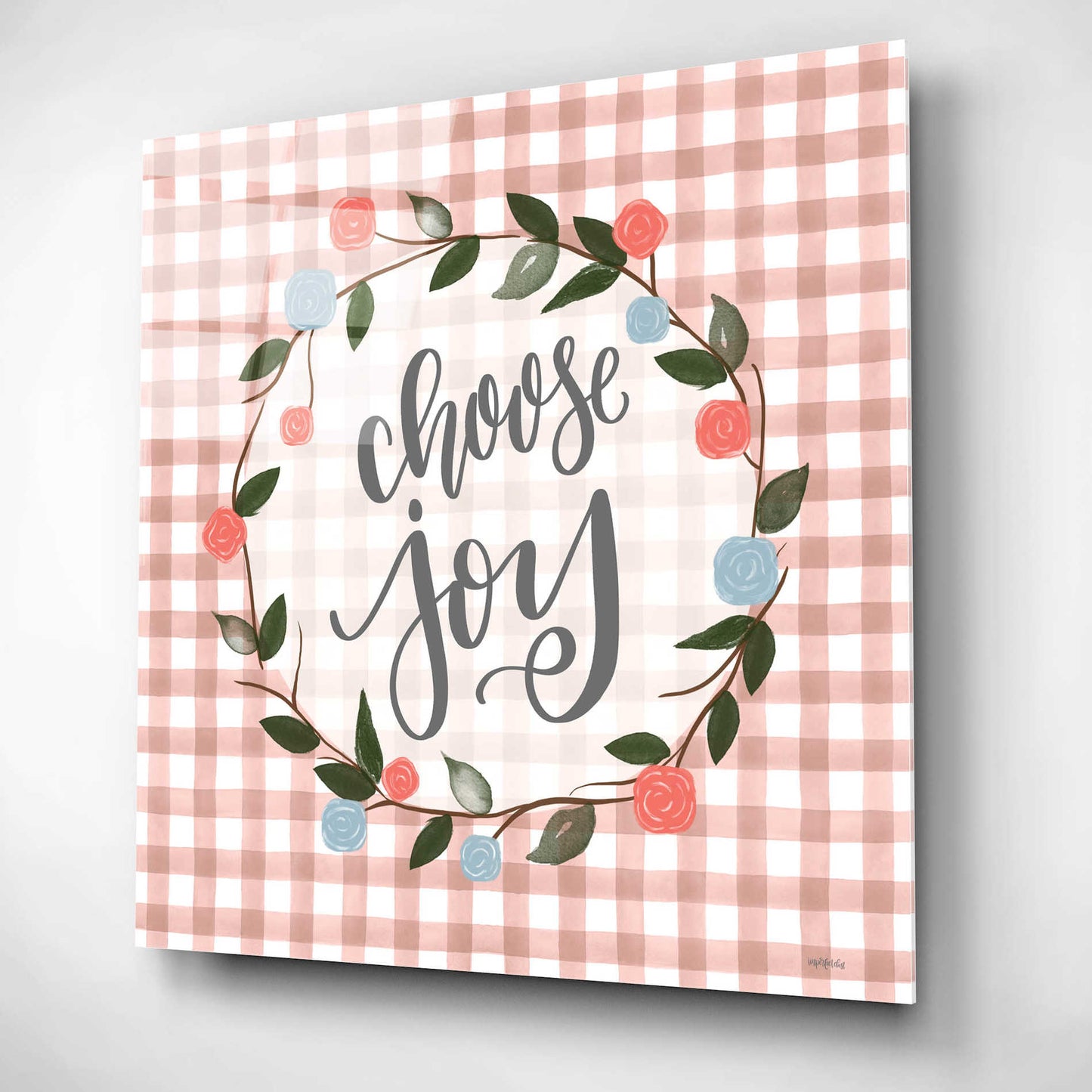 Epic Art 'Choose Joy' by Imperfect Dust, Acrylic Glass Wall Art,12x12