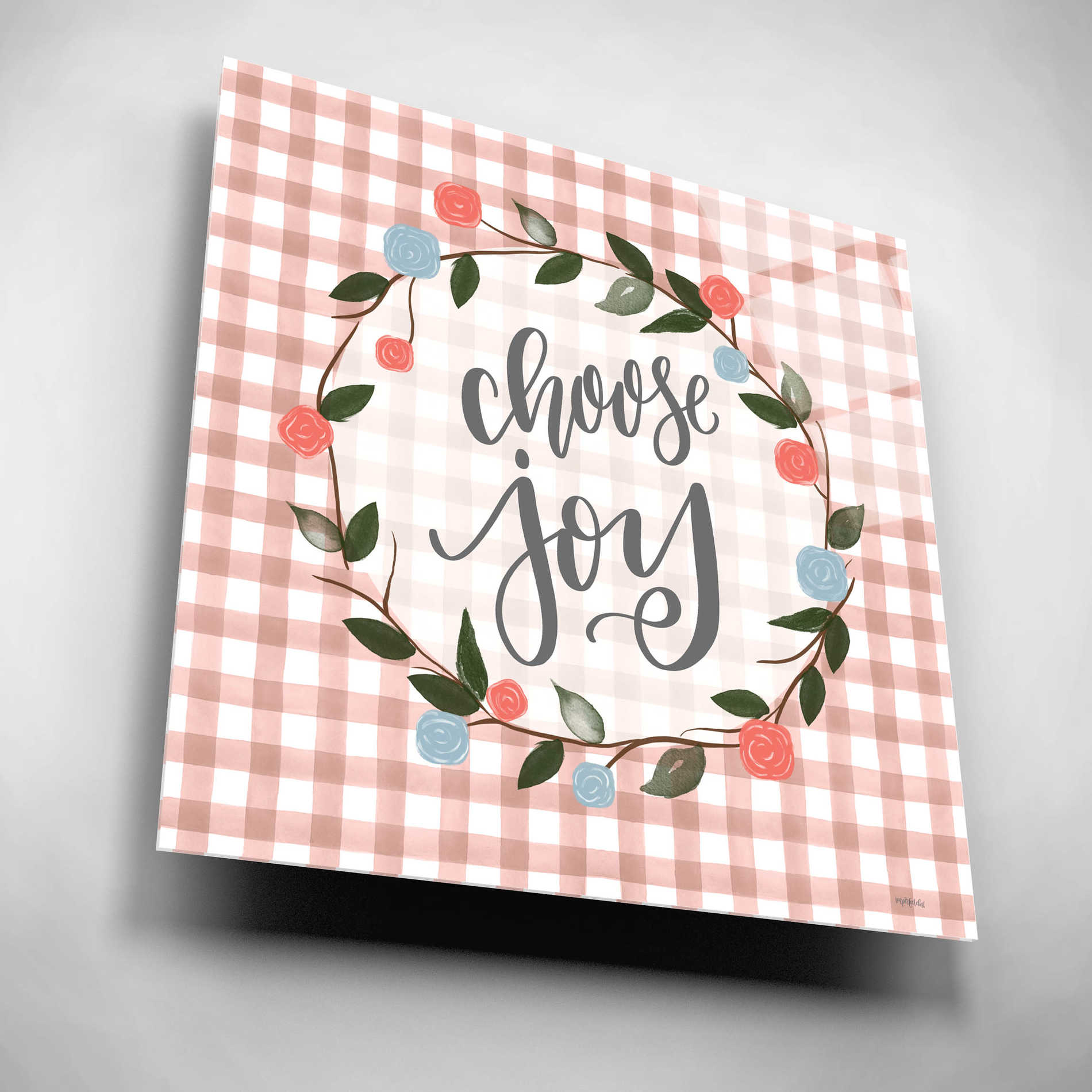 Epic Art 'Choose Joy' by Imperfect Dust, Acrylic Glass Wall Art,12x12