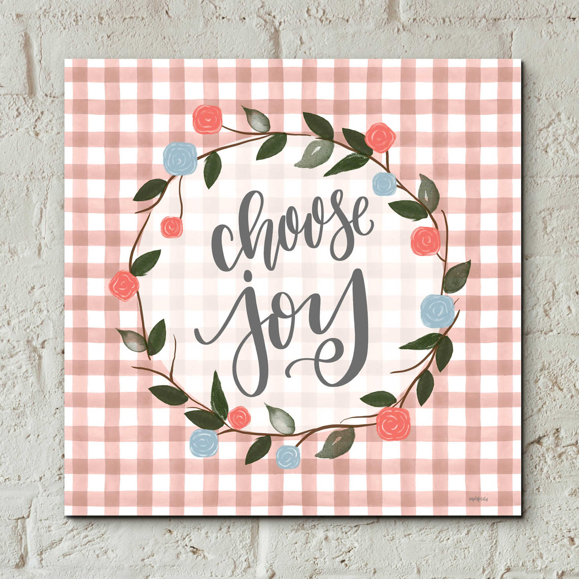 Epic Art 'Choose Joy' by Imperfect Dust, Acrylic Glass Wall Art,12x12