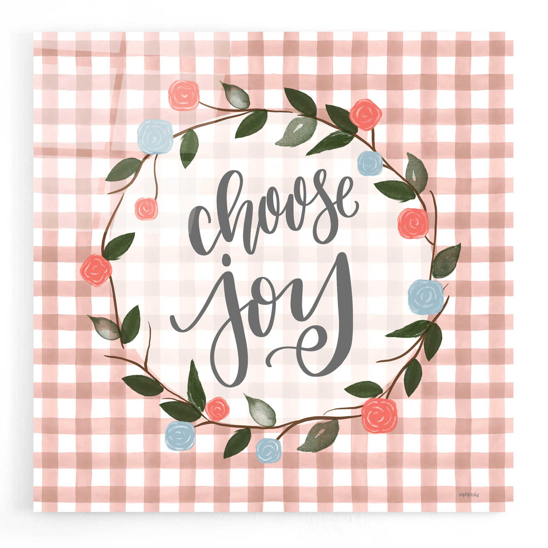 Epic Art 'Choose Joy' by Imperfect Dust, Acrylic Glass Wall Art,12x12