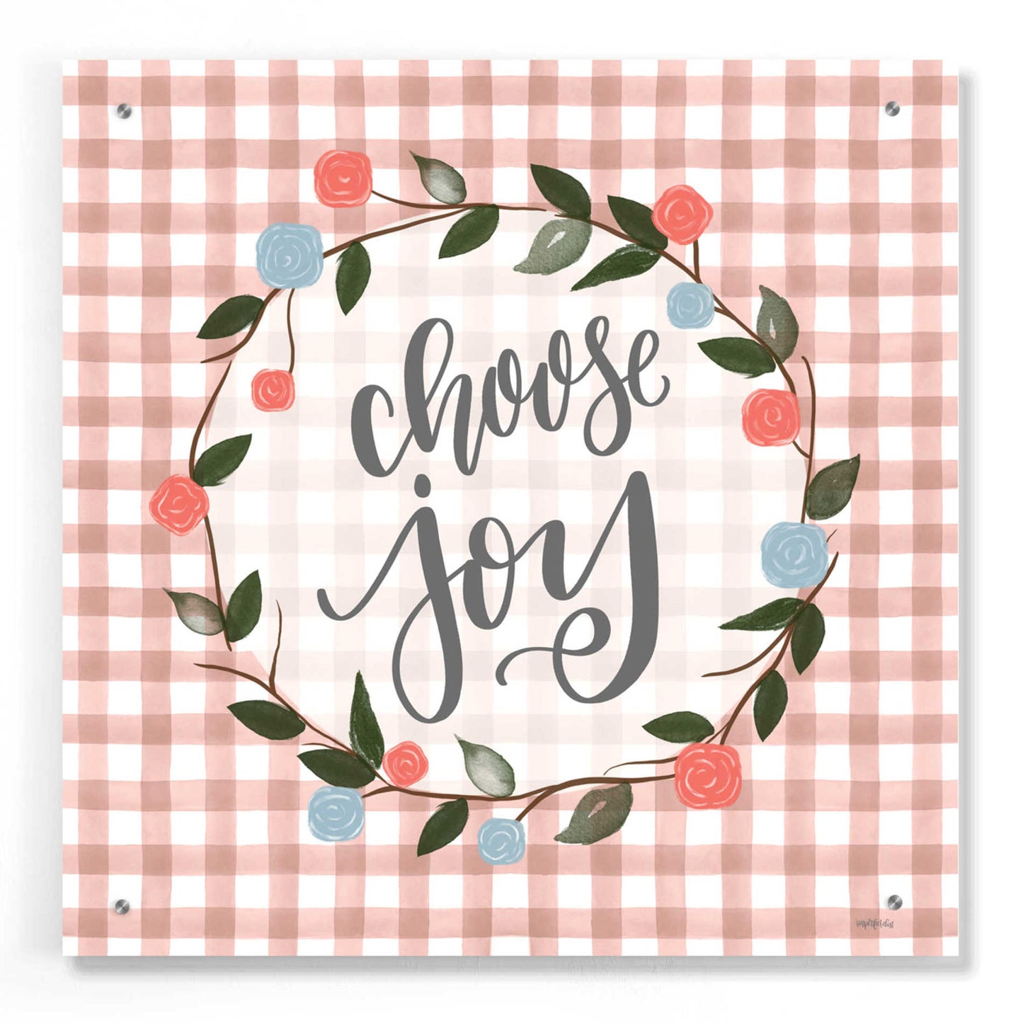 Epic Art 'Choose Joy' by Imperfect Dust, Acrylic Glass Wall Art,24x24