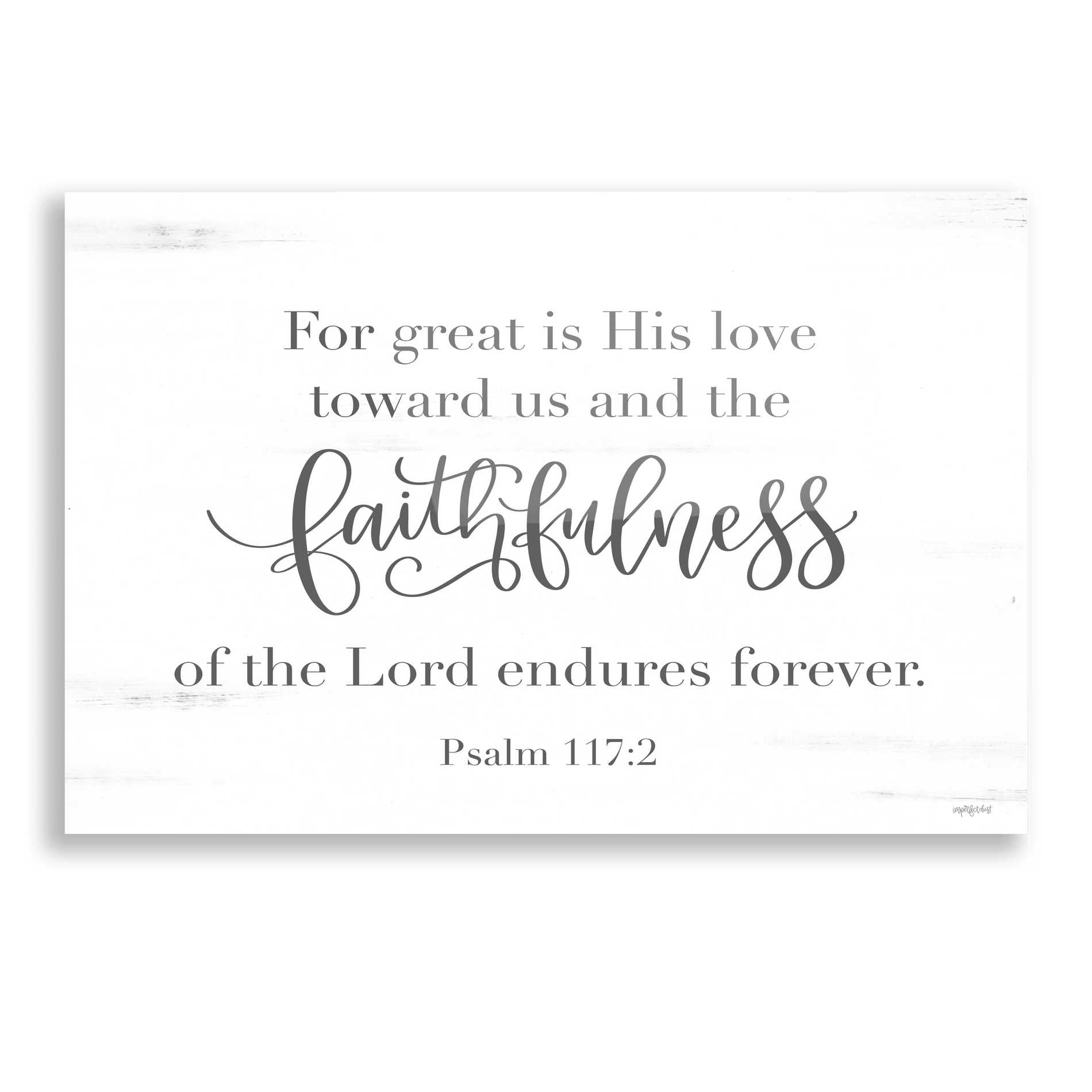 Epic Art 'Faithfulness' by Imperfect Dust, Acrylic Glass Wall Art,16x12