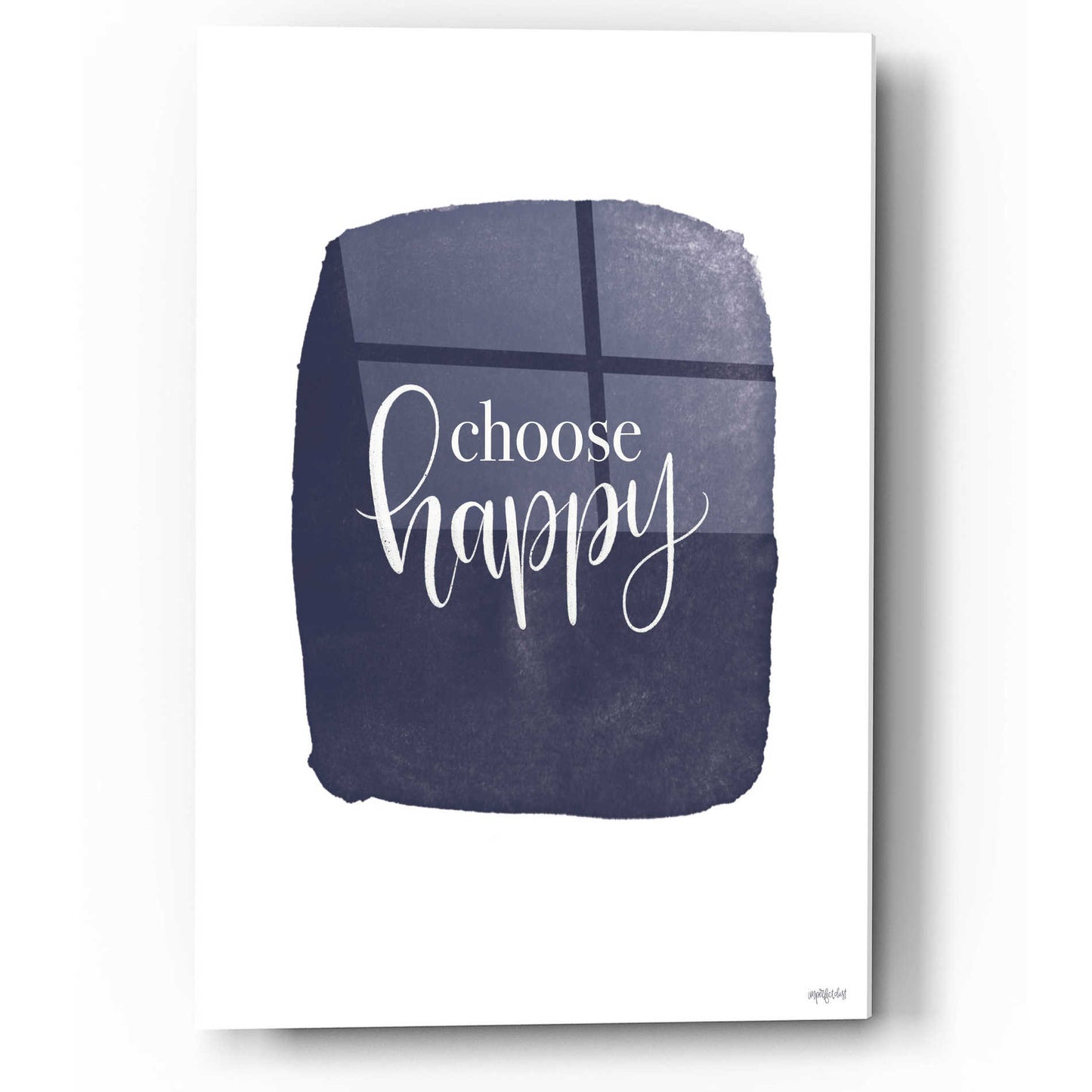 Epic Art 'Choose Happy' by Imperfect Dust, Acrylic Glass Wall Art,12x16