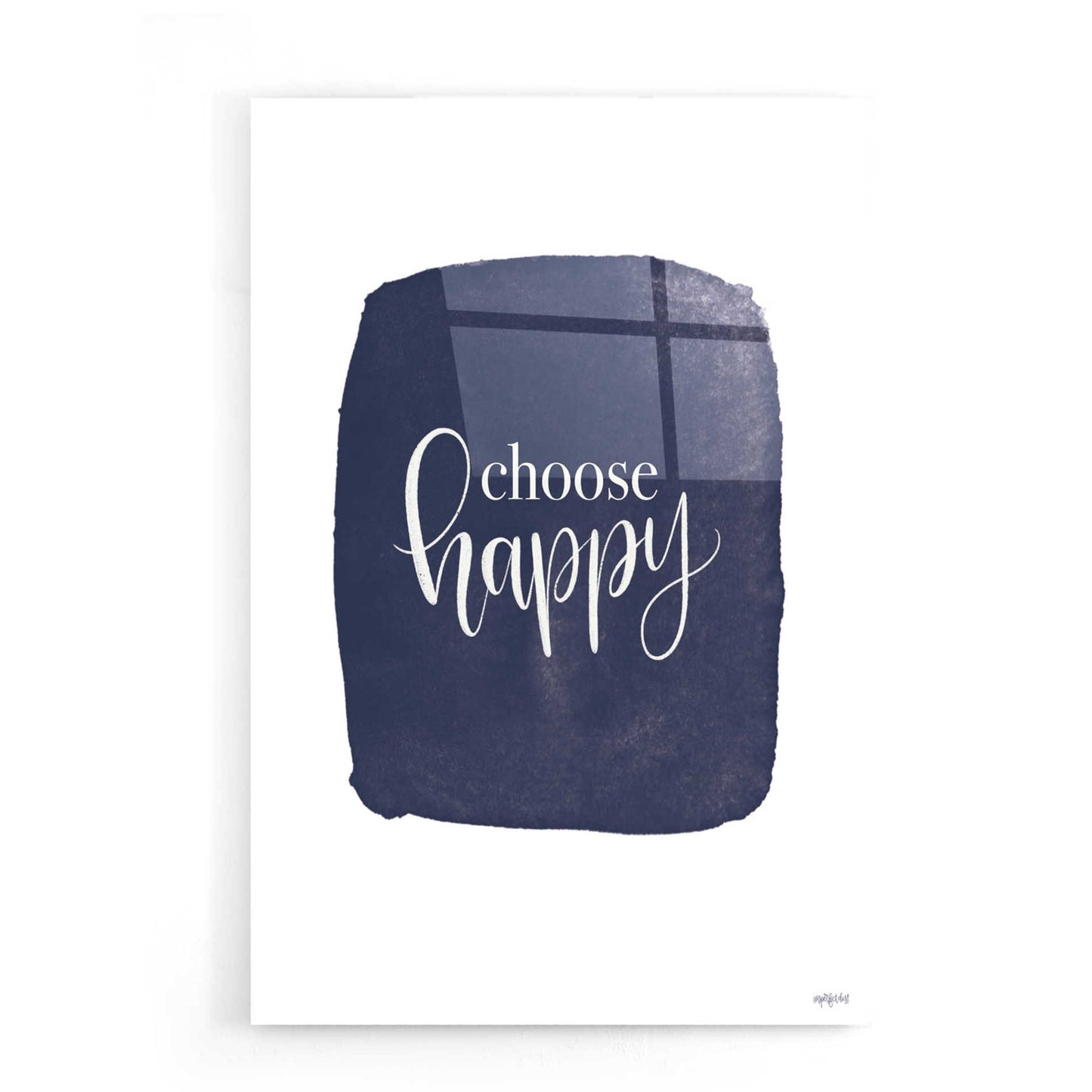 Epic Art 'Choose Happy' by Imperfect Dust, Acrylic Glass Wall Art,16x24