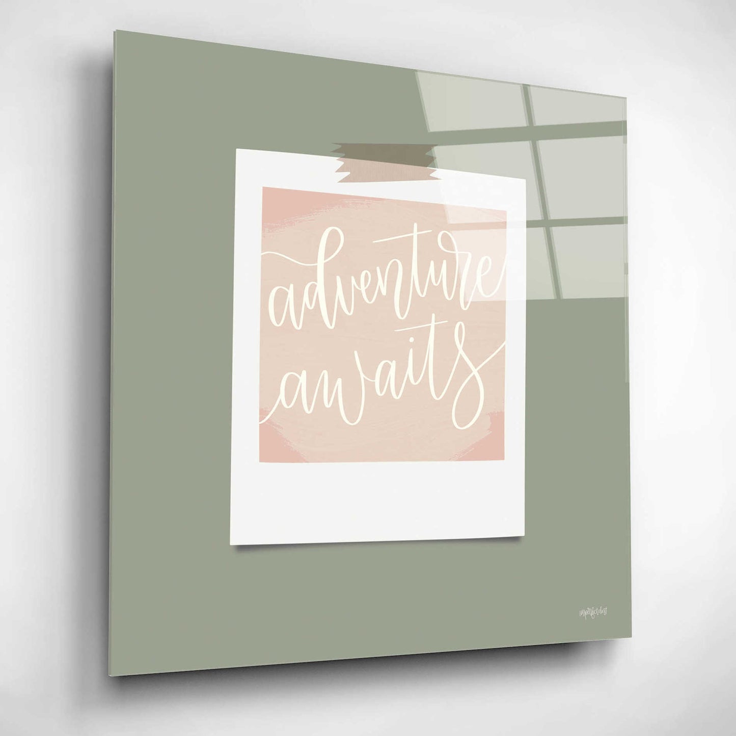 Epic Art 'Adventure Awaits' by Imperfect Dust, Acrylic Glass Wall Art,12x12