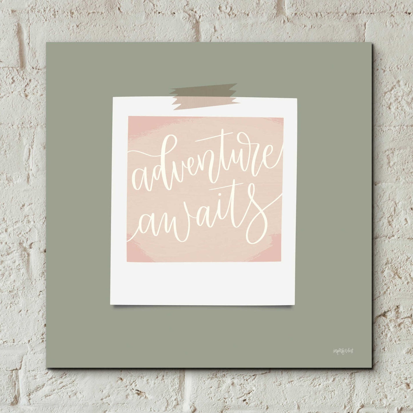 Epic Art 'Adventure Awaits' by Imperfect Dust, Acrylic Glass Wall Art,12x12