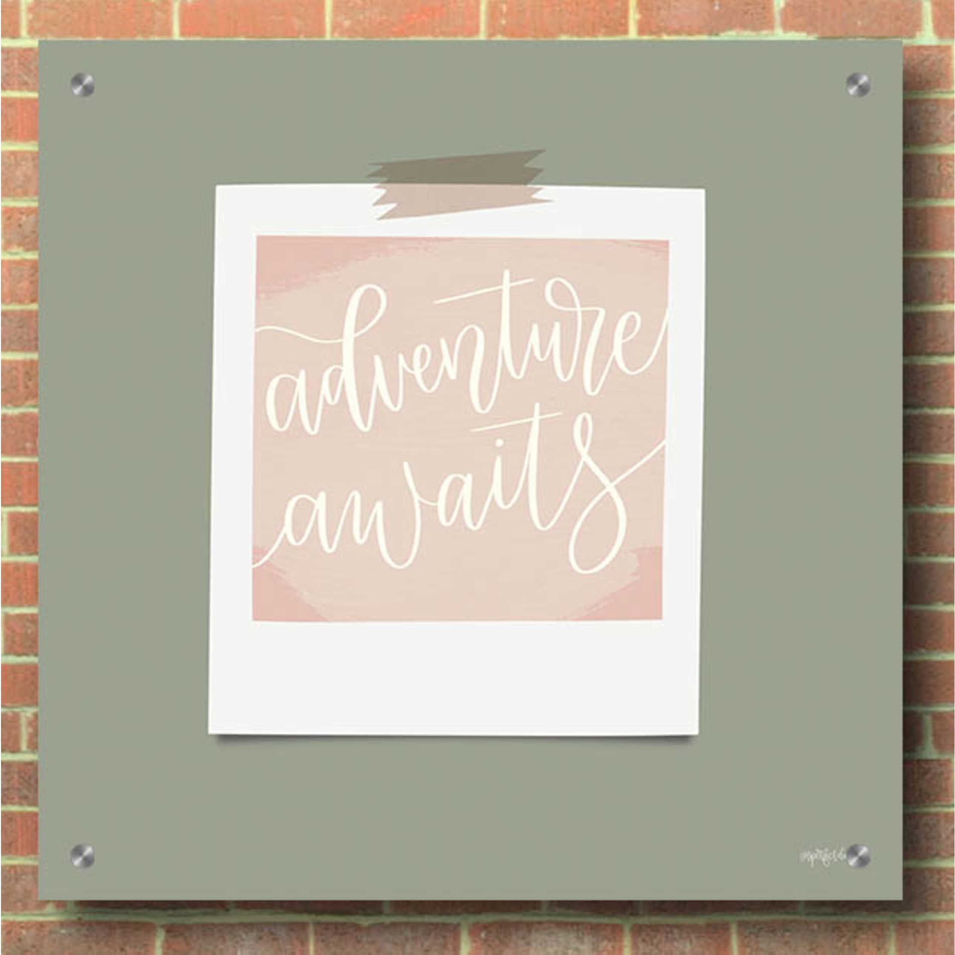 Epic Art 'Adventure Awaits' by Imperfect Dust, Acrylic Glass Wall Art,36x36