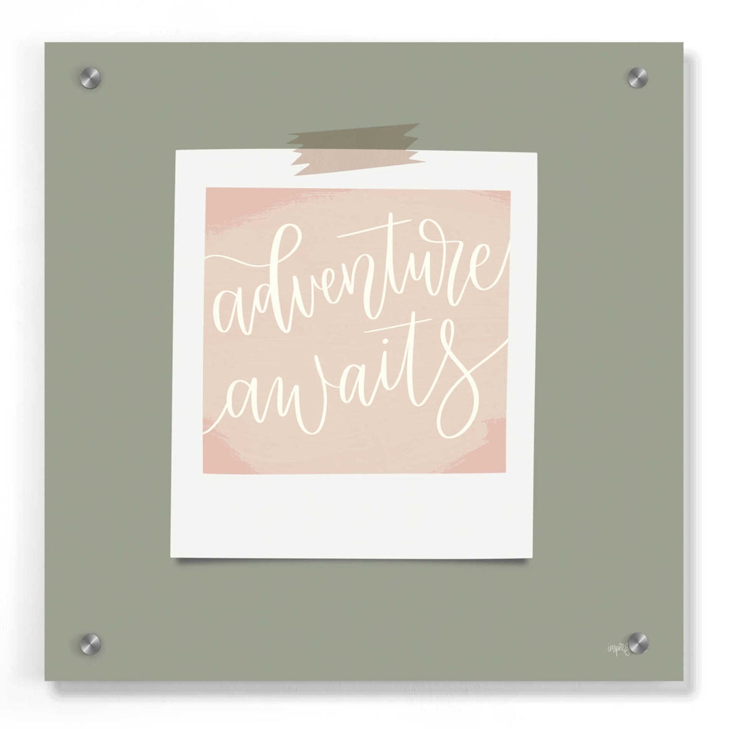 Epic Art 'Adventure Awaits' by Imperfect Dust, Acrylic Glass Wall Art,36x36