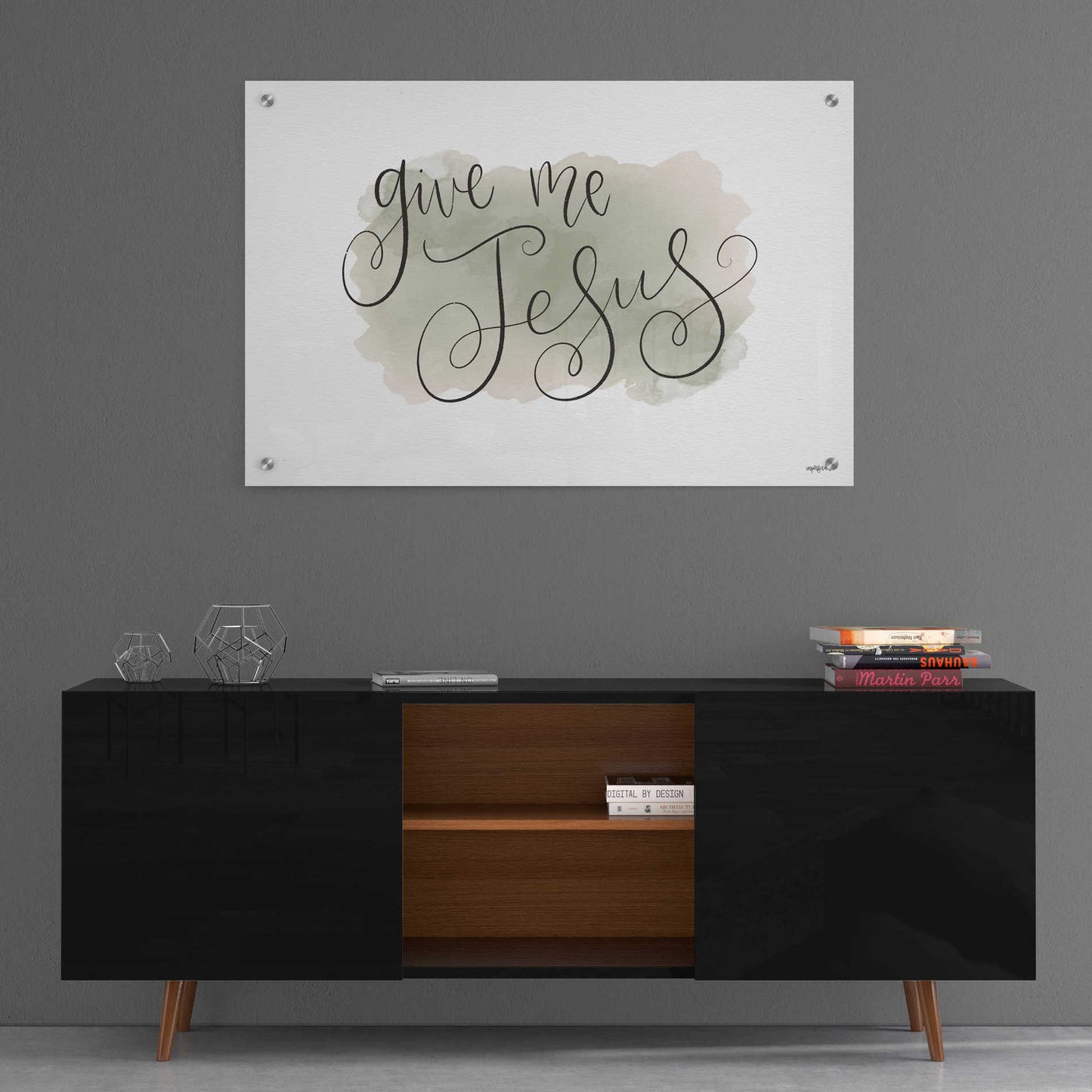 Epic Art 'Give Me Jesus' by Imperfect Dust, Acrylic Glass Wall Art,36x24