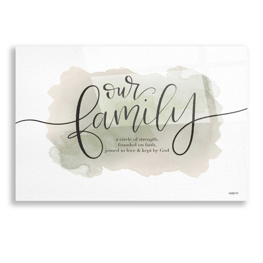 Epic Art 'Our Family' by Imperfect Dust, Acrylic Glass Wall Art