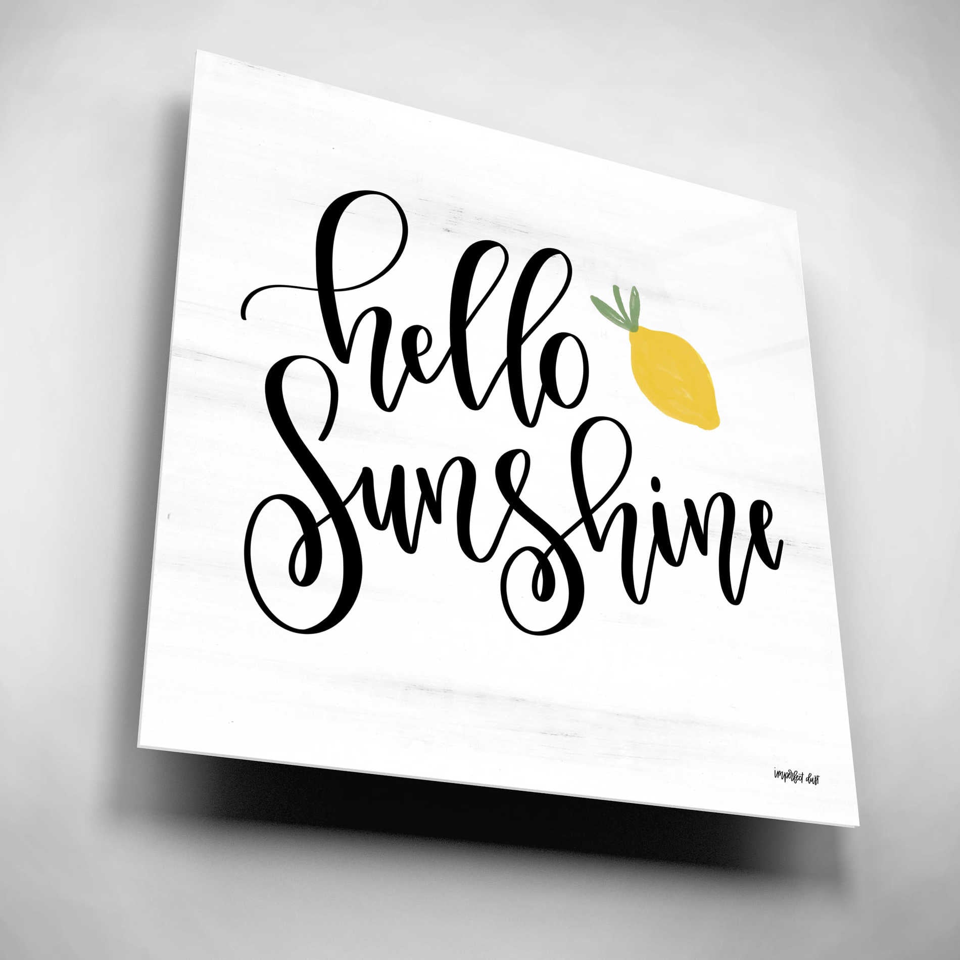 Epic Art 'Hello Sunshine' by Imperfect Dust, Acrylic Glass Wall Art,12x12