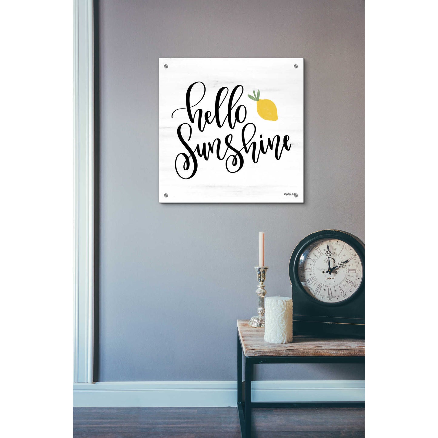 Epic Art 'Hello Sunshine' by Imperfect Dust, Acrylic Glass Wall Art,24x24