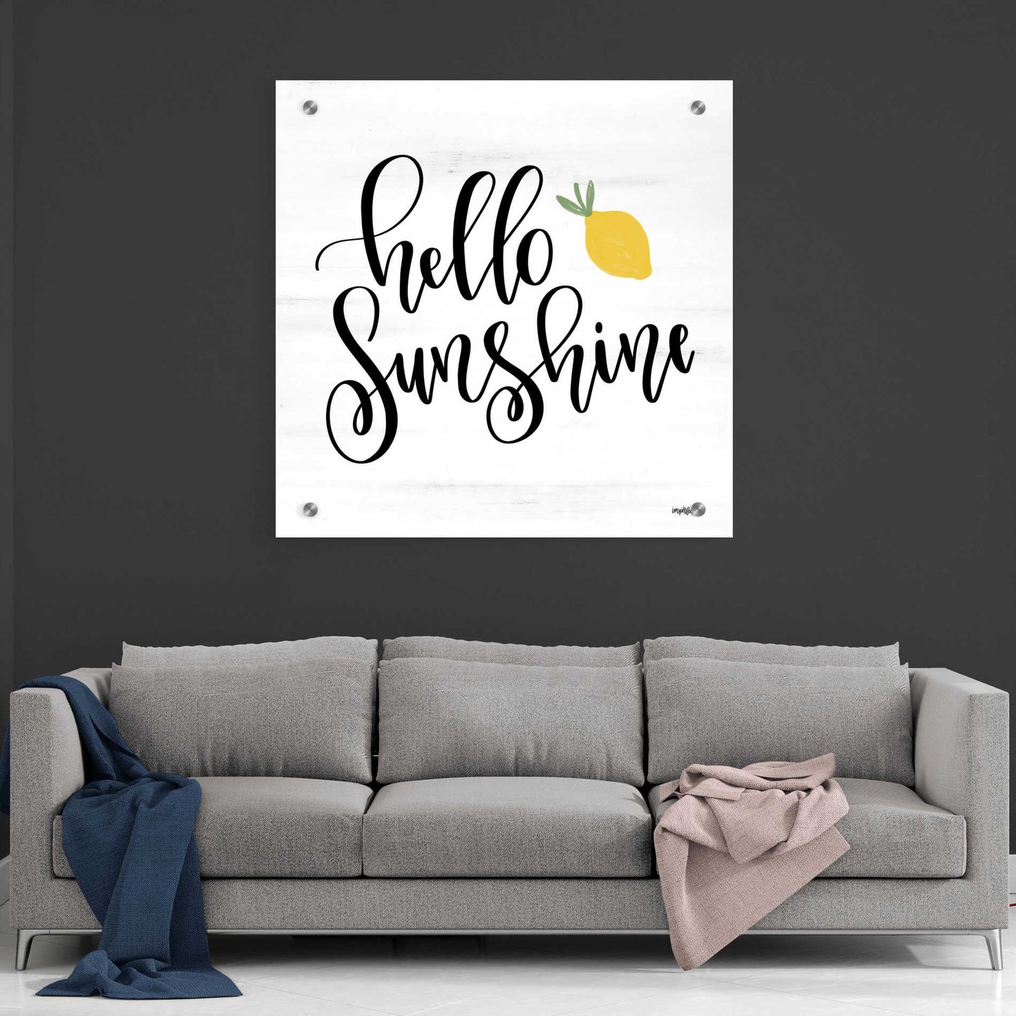 Epic Art 'Hello Sunshine' by Imperfect Dust, Acrylic Glass Wall Art,36x36