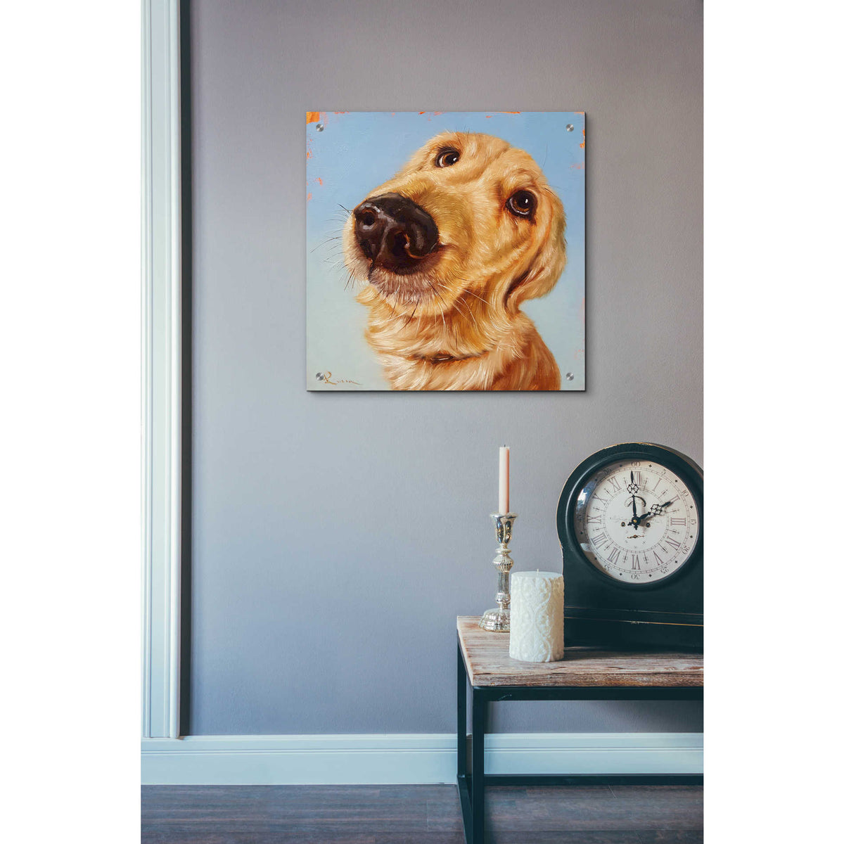 Epic Art 'Follow Your Nose 4' by Lucia Heffernan, Acrylic Glass Wall Art,24x24
