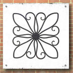 Epic Art 'Metal Art on Stucco I' by Lori Deiter, Acrylic Glass Wall Art,36x36
