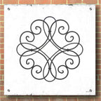 Epic Art 'Metal Art on Stucco II' by Lori Deiter, Acrylic Glass Wall Art,36x36