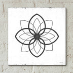 Epic Art 'Metal Art on Stucco III' by Lori Deiter, Acrylic Glass Wall Art,12x12