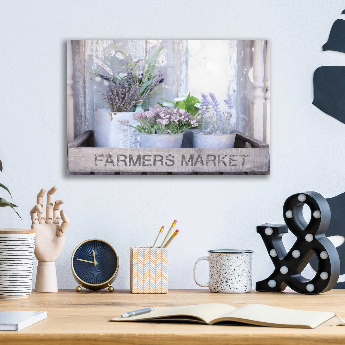 Epic Art 'Farmer's Lavender' by Lori Deiter, Acrylic Glass Wall Art,16x12