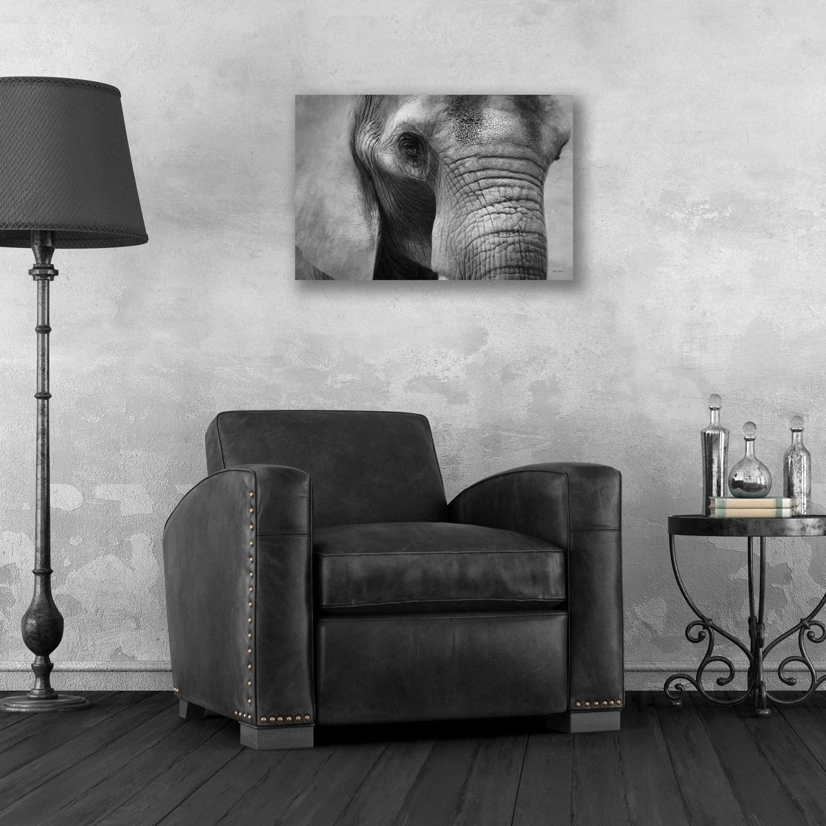 Epic Art 'Elephant' by Lori Deiter, Acrylic Glass Wall Art,24x16