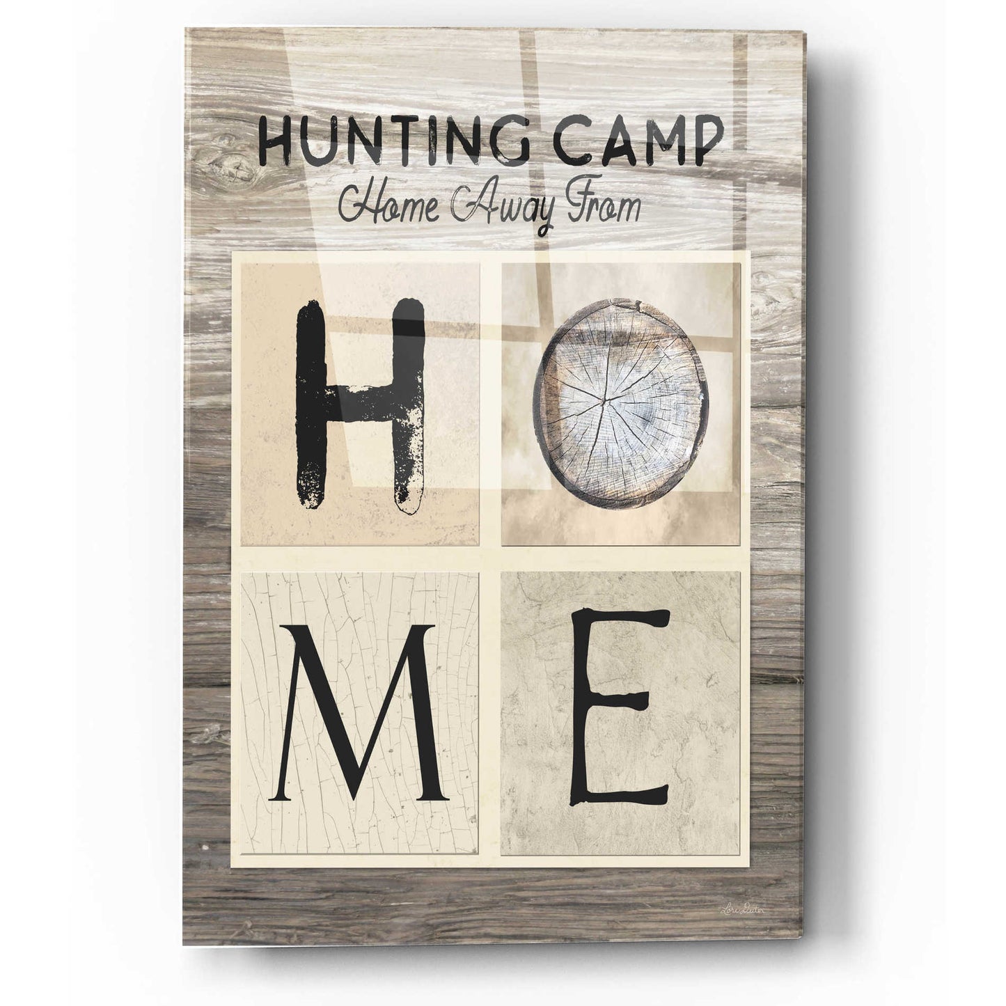 Epic Art 'Hunting Camp Home Away From Home' by Lori Deiter, Acrylic Glass Wall Art,12x16