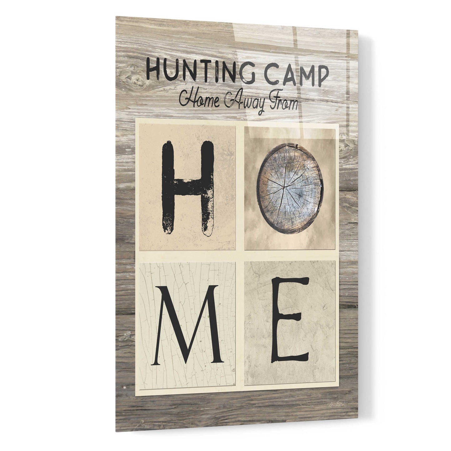Epic Art 'Hunting Camp Home Away From Home' by Lori Deiter, Acrylic Glass Wall Art,16x24