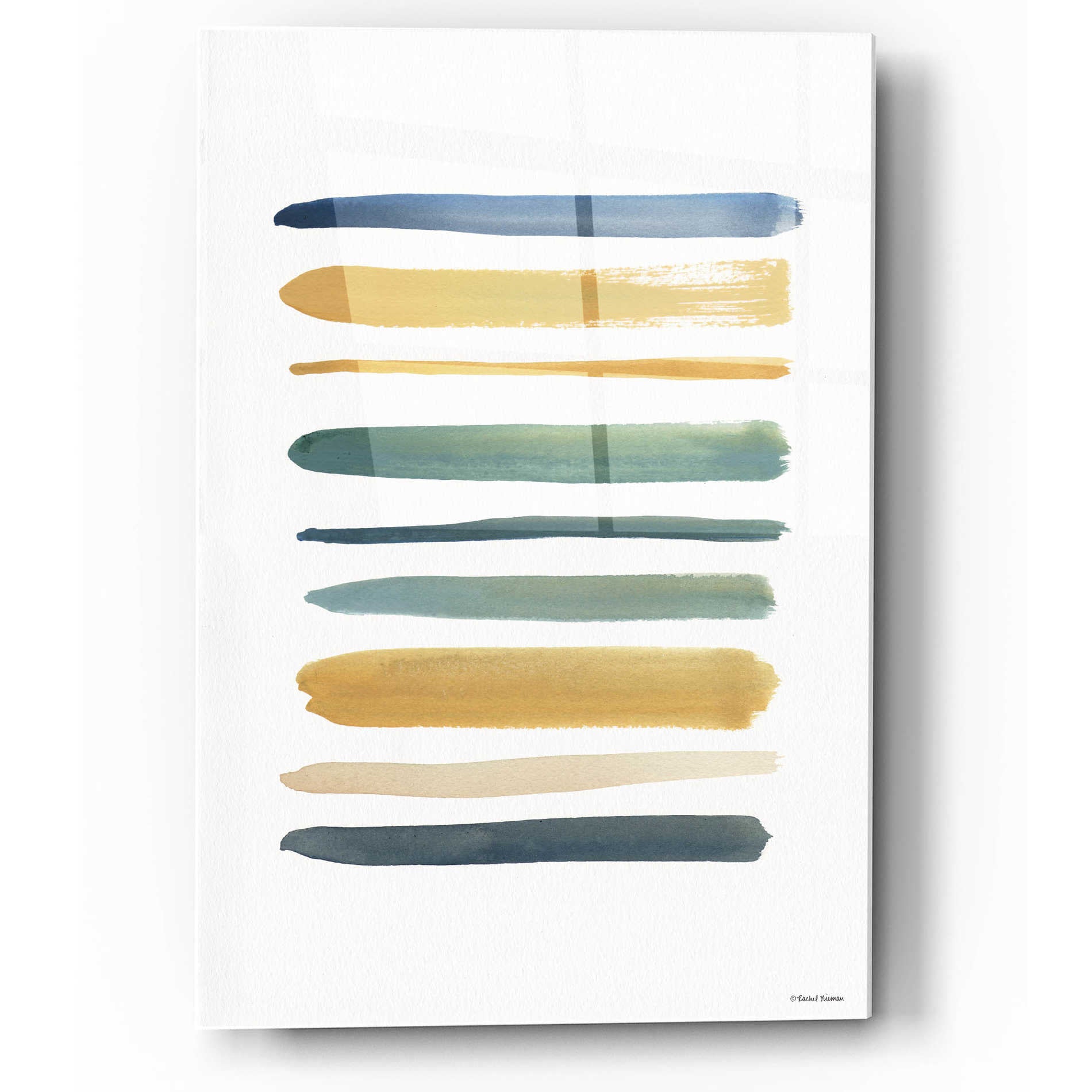 Epic Art 'Mustard Yellow Collection 2' by Rachel Nieman, Acrylic Glass Wall Art,12x16