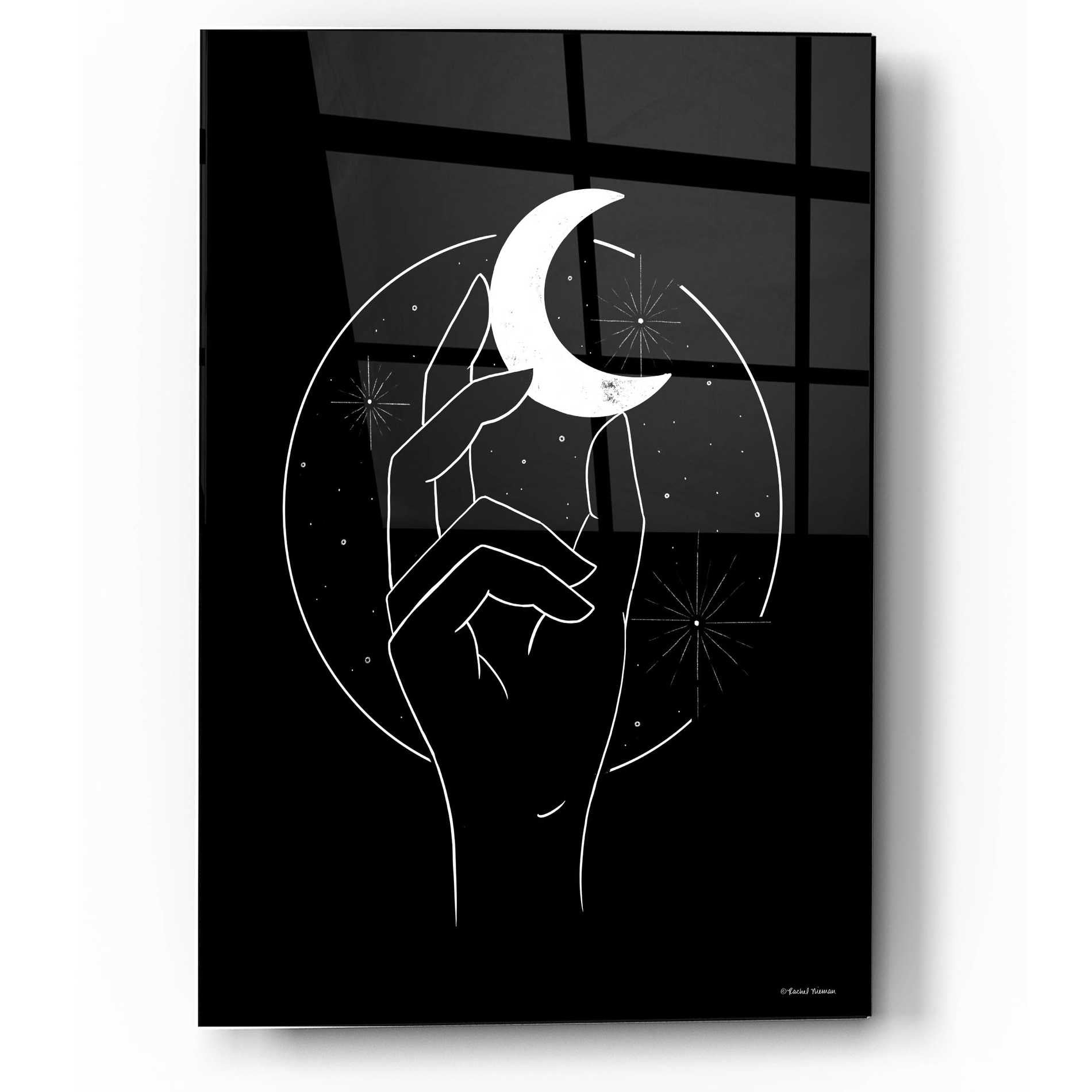 Epic Art 'How to Catch the Moon' by Rachel Nieman, Acrylic Glass Wall Art,12x16