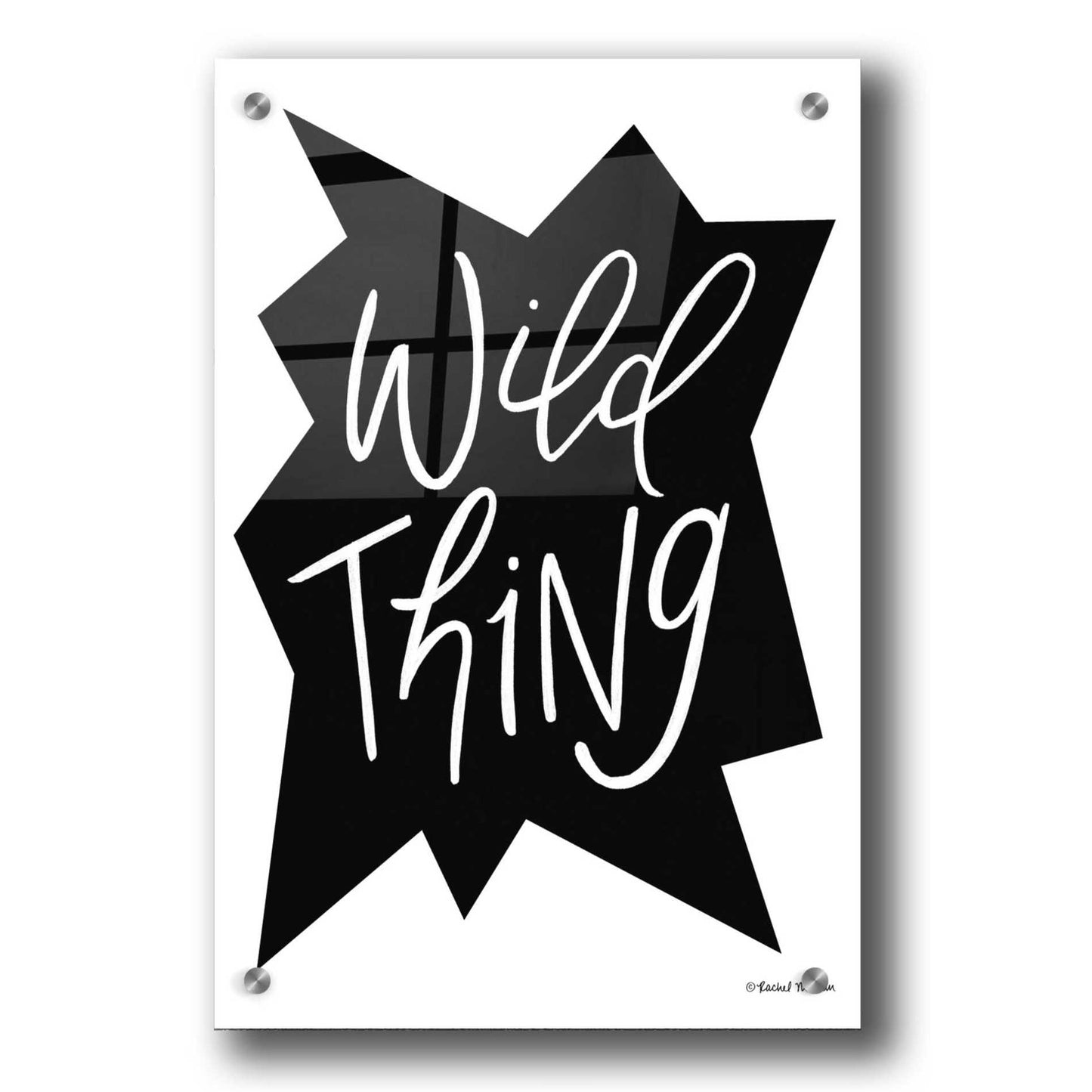 Epic Art 'Wild Thing' by Rachel Nieman, Acrylic Glass Wall Art,24x36