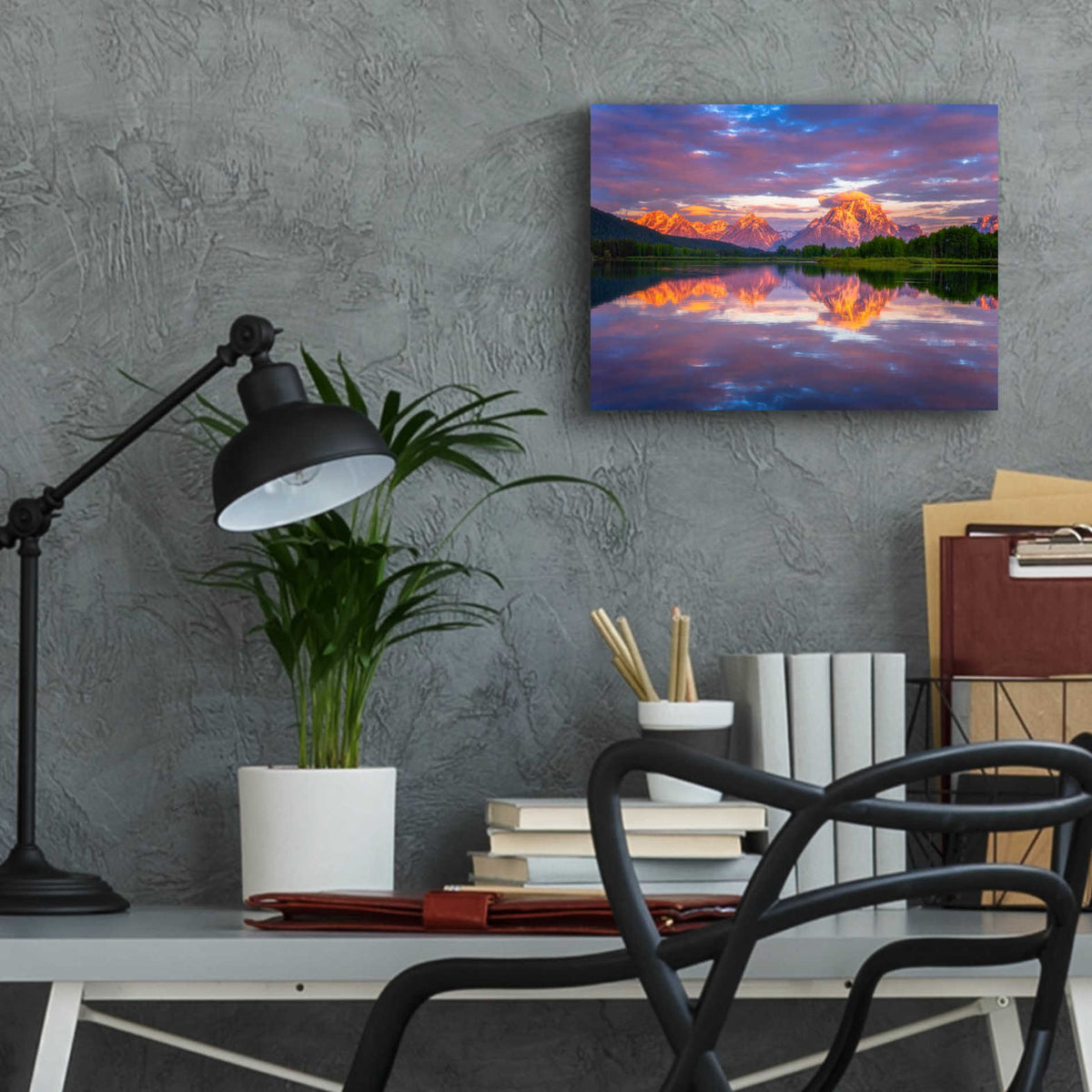 Epic Art 'Oxbow Magic' by Darren White, Acrylic Glass Wall Art,16x12