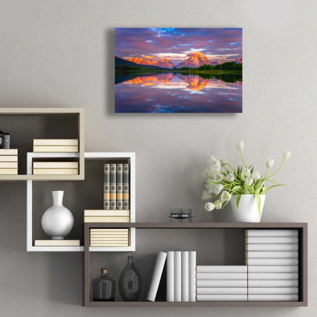 Epic Art 'Oxbow Magic' by Darren White, Acrylic Glass Wall Art,24x16