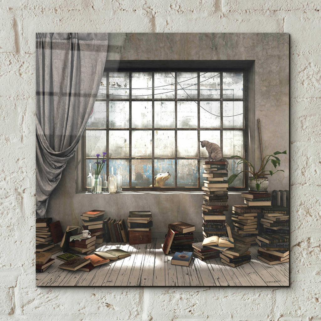 Epic Art 'Introvert' by Cynthia Decker, Acrylic Glass Wall Art,12x12