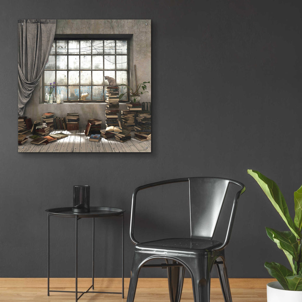 Epic Art 'Introvert' by Cynthia Decker, Acrylic Glass Wall Art,36x36