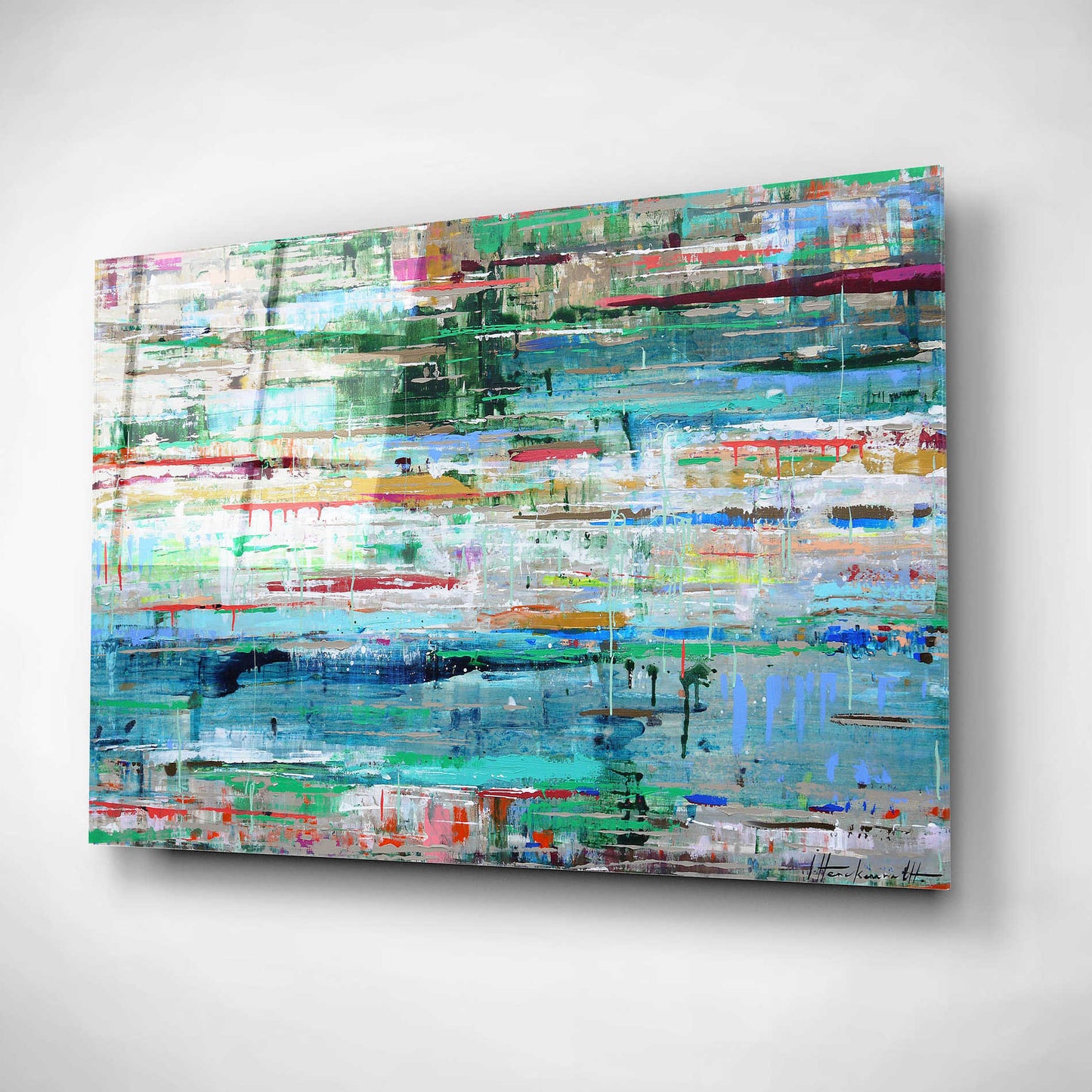 Epic Art 'Tropic Reflection No' by Ingeborg Herckenrath, Acrylic Glass Wall Art,16x12