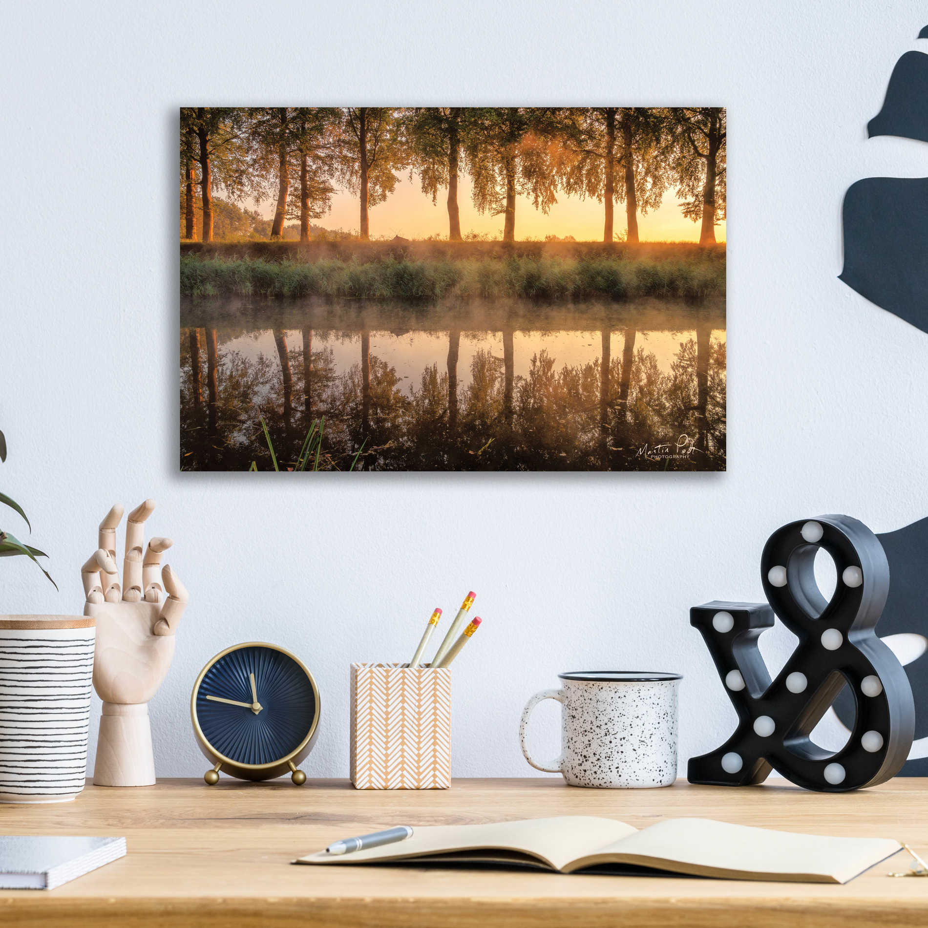 Epic Art 'Sunrise in the Netherlands' by Martin Podt, Acrylic Glass Wall Art,16x12