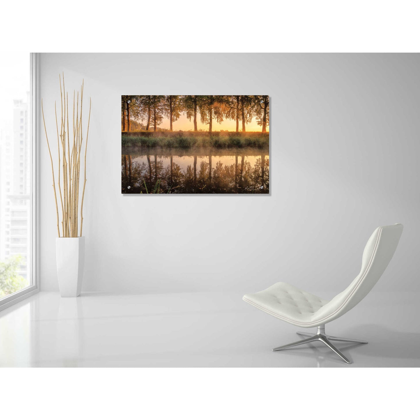 Epic Art 'Sunrise in the Netherlands' by Martin Podt, Acrylic Glass Wall Art,36x24