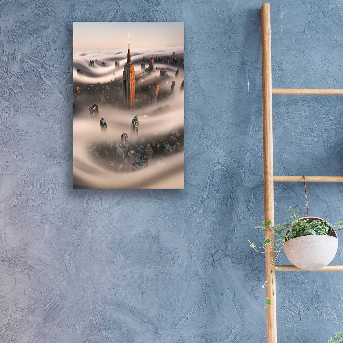 Epic Art 'Empire Fog' by Bruce Getty, Acrylic Glass Wall Art,16x24