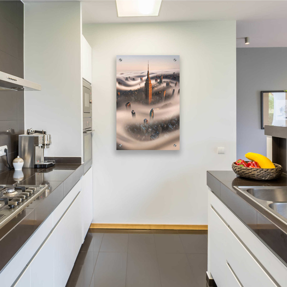 Epic Art 'Empire Fog' by Bruce Getty, Acrylic Glass Wall Art,24x36