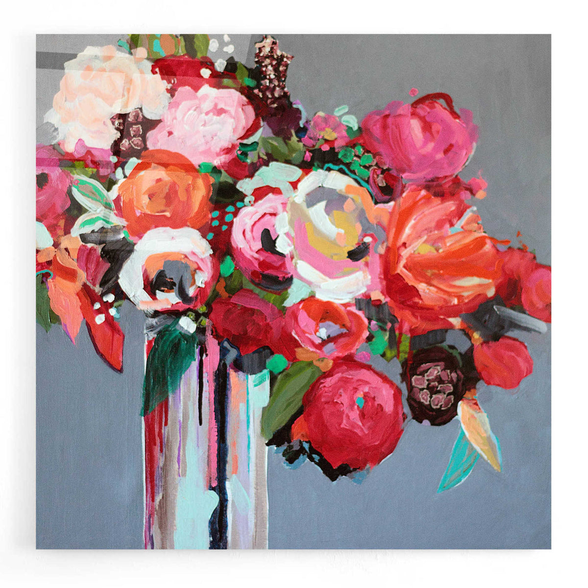 Epic Art 'Confetti' by Jacqueline Brewer, Acrylic Glass Wall Art