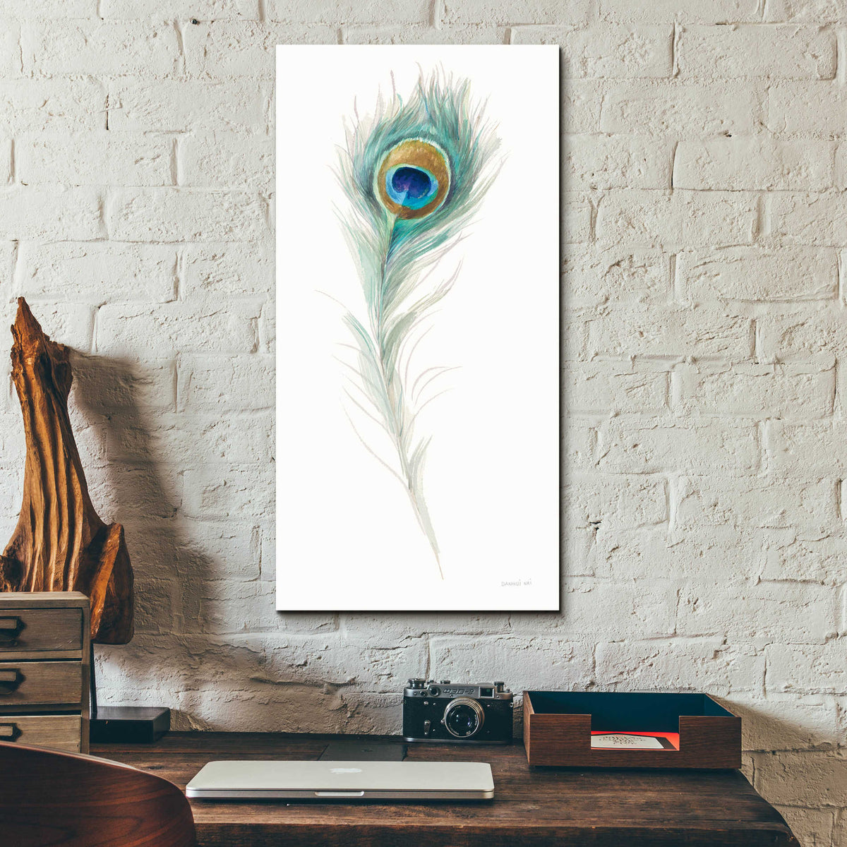 Epic Art 'Jaipur IX' by Danhui Nai, Acrylic Glass Wall Art,12x24