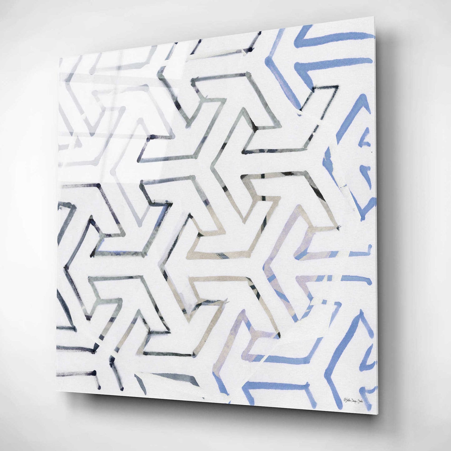 Epic Art 'Geometry' by Stellar Design Studio, Acrylic Glass Wall Art,12x12