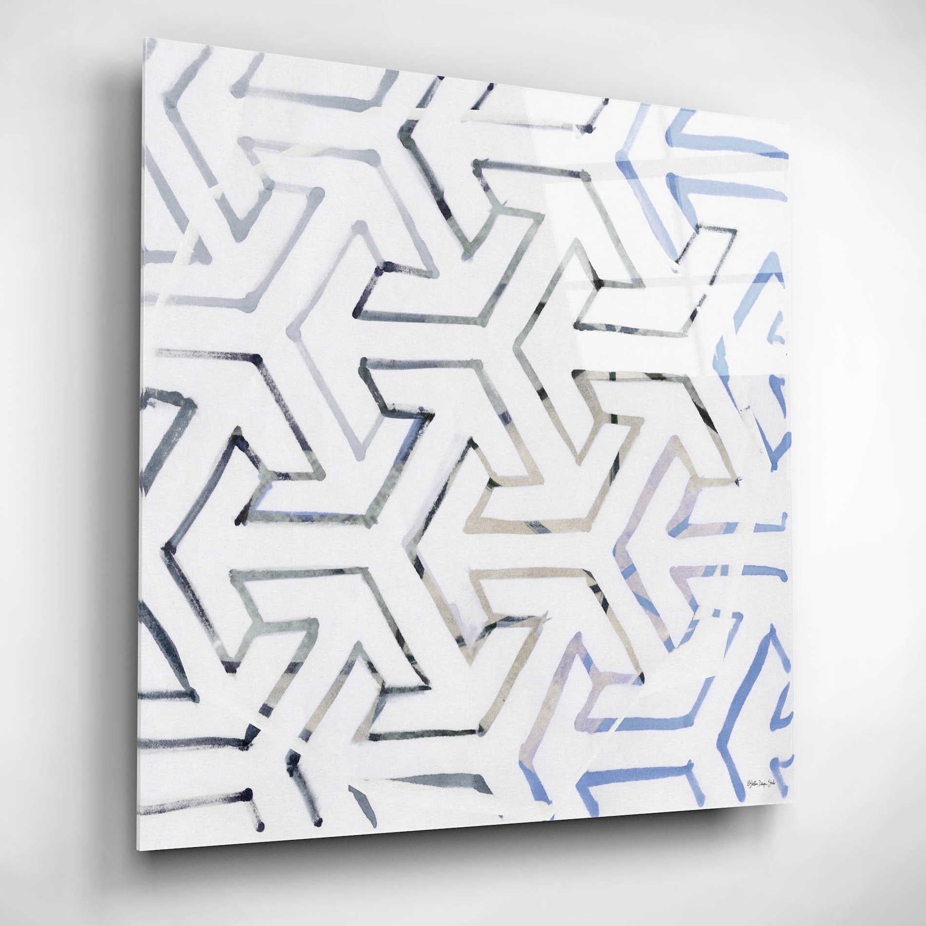 Epic Art 'Geometry' by Stellar Design Studio, Acrylic Glass Wall Art,12x12