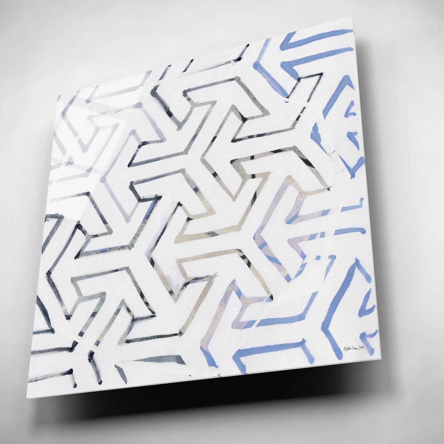 Epic Art 'Geometry' by Stellar Design Studio, Acrylic Glass Wall Art,12x12