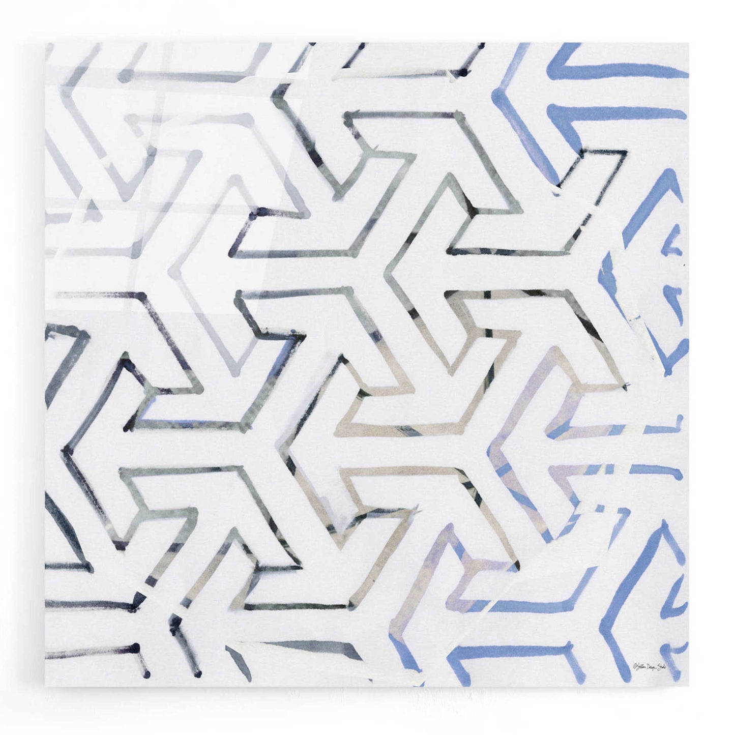 Epic Art 'Geometry' by Stellar Design Studio, Acrylic Glass Wall Art,12x12