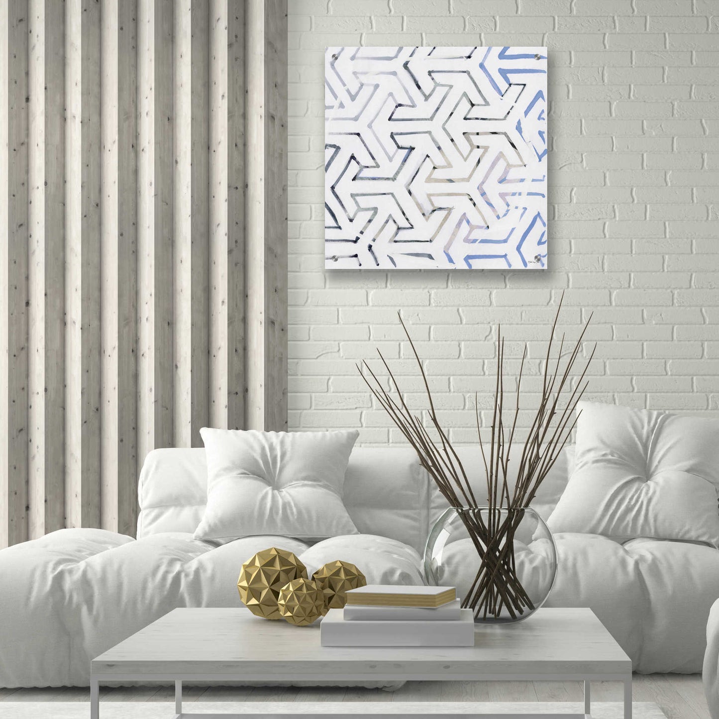 Epic Art 'Geometry' by Stellar Design Studio, Acrylic Glass Wall Art,24x24