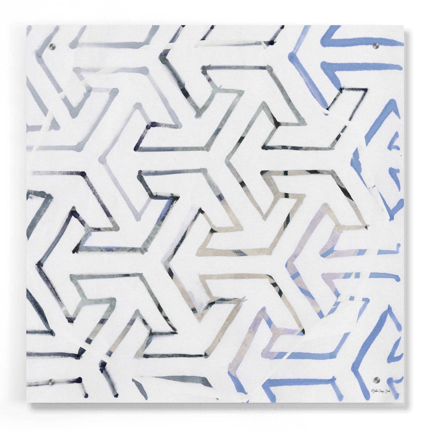 Epic Art 'Geometry' by Stellar Design Studio, Acrylic Glass Wall Art,24x24