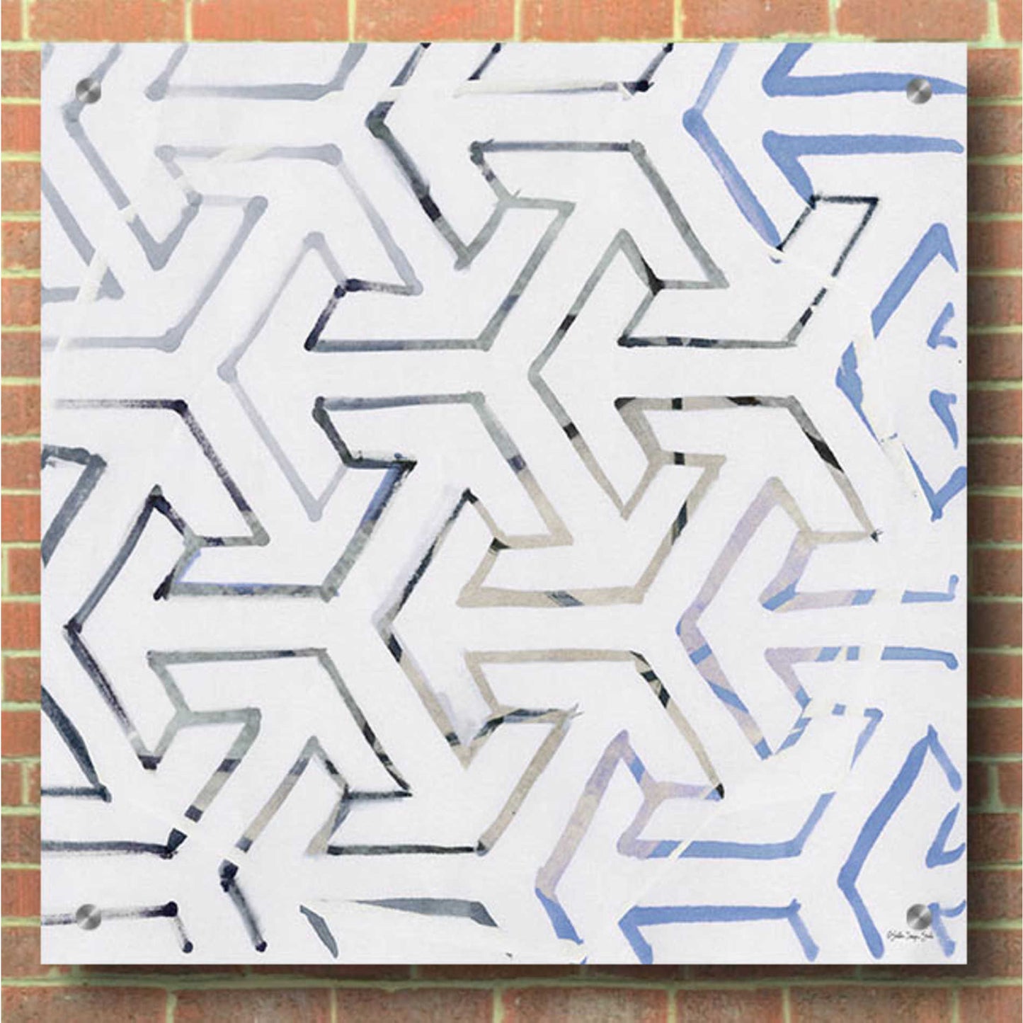 Epic Art 'Geometry' by Stellar Design Studio, Acrylic Glass Wall Art,36x36