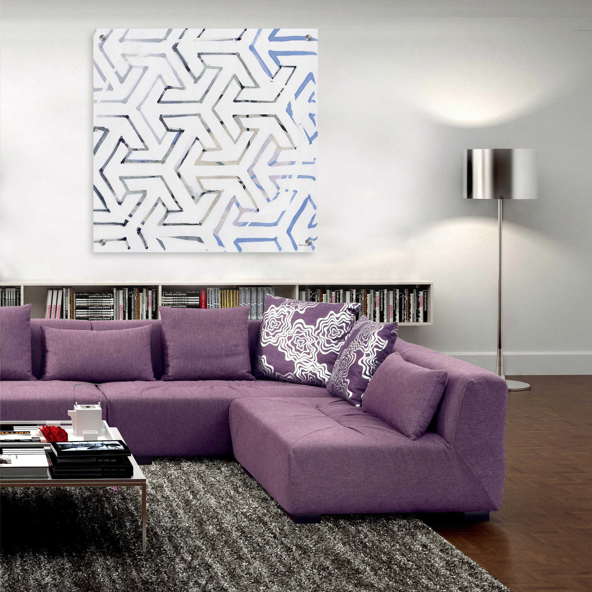 Epic Art 'Geometry' by Stellar Design Studio, Acrylic Glass Wall Art,36x36