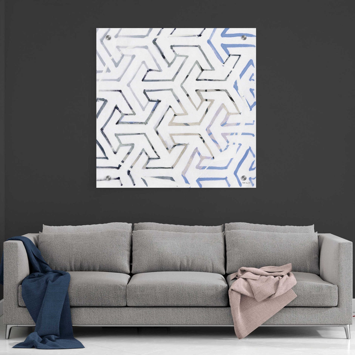 Epic Art 'Geometry' by Stellar Design Studio, Acrylic Glass Wall Art,36x36