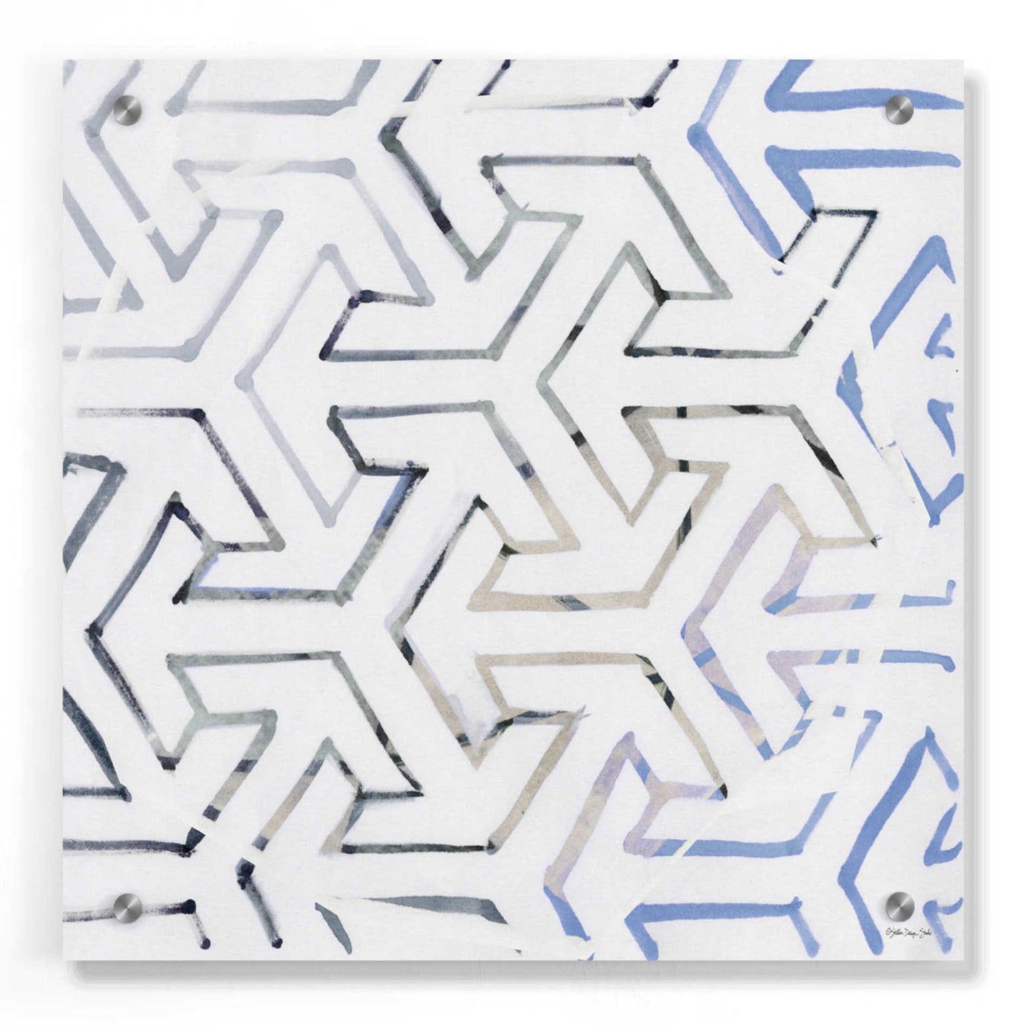 Epic Art 'Geometry' by Stellar Design Studio, Acrylic Glass Wall Art,36x36