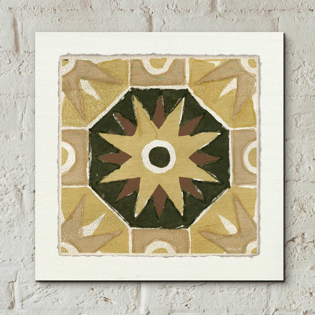 Epic Art 'Moroccan Tile Pattern VI' by Stellar Design Studio, Acrylic Glass Wall Art,12x12